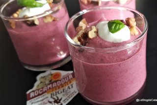 Crema aperitiv/ Gaspacho de sfecla cu branza de capra