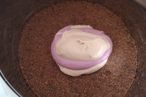 Desert cheesecake cu ciocolata si mure