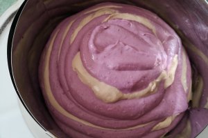 Desert cheesecake cu ciocolata si mure