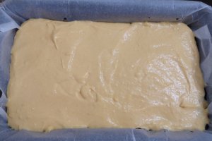 Desert brownie cu mascarpone si piure de dovleac
