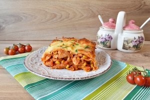 Enchiladas cu pui si porumb
