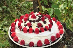 Desert Pavlova, cu rochie de vara intr-o toamna