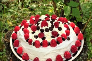 Desert Pavlova, cu rochie de vara intr-o toamna