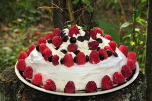 Desert Pavlova, cu rochie de vara intr-o toamna