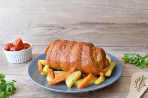 Rulada de purcel cu sos barbeque la Multicooker Crock Pot Express