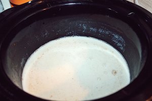 Orez cu lapte de migdale la slow cooker Crock Pot