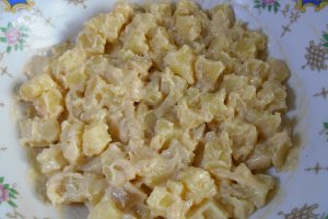 Aperitiv rece din piept de pui, maioneza si cartofi