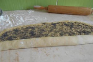 Desert cozonac spirala, cu mac