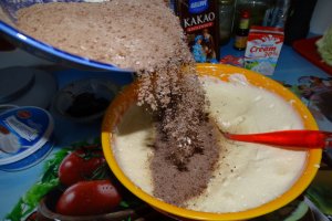 Desert rulada cu lapte condensat si mascarpone