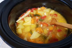 Supa crema de legume la slow cooker Crock Pot
