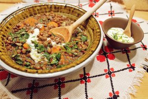 Curry din linte si spanac la slow cooker Crock Pot
