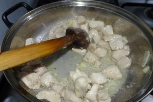 Pui cu smantana si parmezan