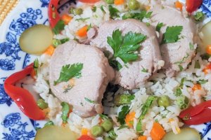 Cotlet de porc cu orez la slow cooker Crock Pot