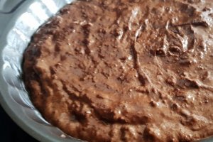 Desert prajitura cu ciocolata, banana si piureu de dovleac (fara gluten)