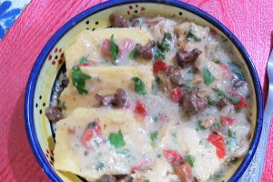 Papricas cu piept de pui si galbiori la slow cooker Crock Pot