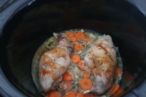Iepure cu ciuperci la slow cooker Crock Pot