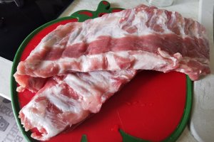 Coaste porc cu miere la cuptor