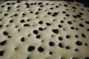 Desert pandispan cu afine si mure