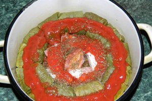 Sarmale in frunze de vita de vie