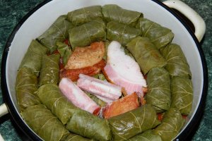 Sarmale in frunze de vita de vie
