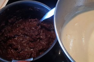 Desert prajitura cu mere si ciocolata (fara lactoza, fara gluten, low carb)