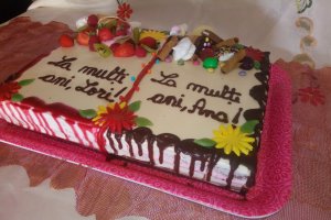 Desert tort pentru 2 aniversari