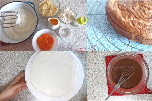 Desert tort cu portocale si ciocolata