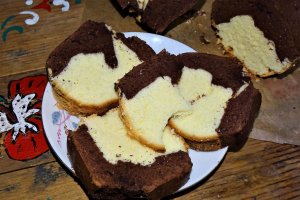 Desert chec alb-negru