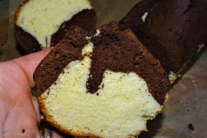 Desert chec alb-negru