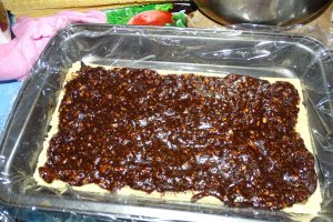Desert prajitura cu foi de napolitana