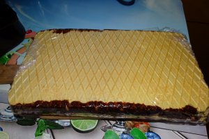 Desert prajitura cu foi de napolitana