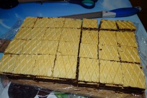 Desert prajitura cu foi de napolitana