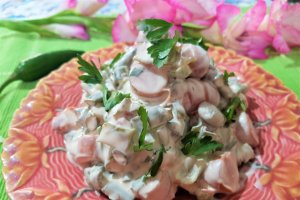 Salata de fasole verde cu cremvusti