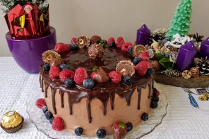 Desert tort Rocher, cu fructe