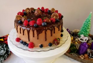 Desert tort Rocher, cu fructe