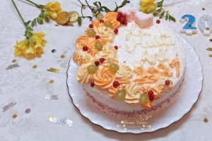 Desert tort cu nuca de cocos si crema de unt cu cafea (Revelion 2021)