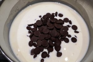 Desert cheesecake cu ciocolata