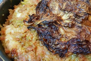 Sarmale cu carne tocata de porc in foi de varza acra
