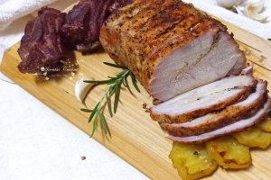 Cotlet de porc cu legume si mirodenii, la cuptor