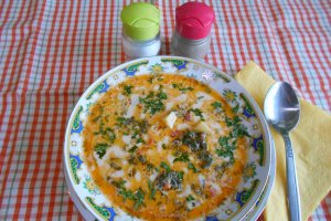 Ciorba de legume, cu loboda si smantana