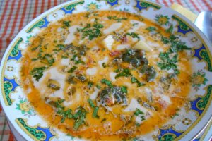Ciorba de legume, cu loboda si smantana