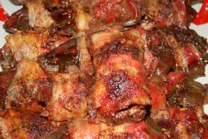 Aperitiv cu ficatei si bacon