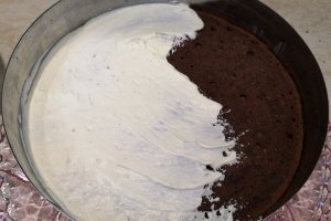 Desert tort cu ciocolata si zmeura