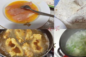 Snitele de curcan cu amestec de legume