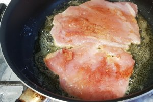 Piept de curcan in sos de smantana si urda