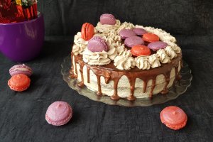 Desert tort cu crema de castane si crema de portocale - reteta nr. 1000