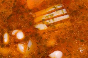 Ciorba de fasole uscata cu afumatura