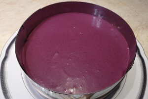 Desert tort cu afine si jeleu de zmeura
