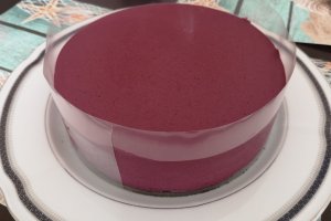 Desert tort cu afine si jeleu de zmeura