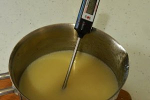 Desert tort cu mousse caise si ciocolata alba
